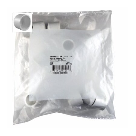 Charlotte Pipe And Foundry 10PK 12 SCH40 PVC Cap PVC 02116C 0600HA